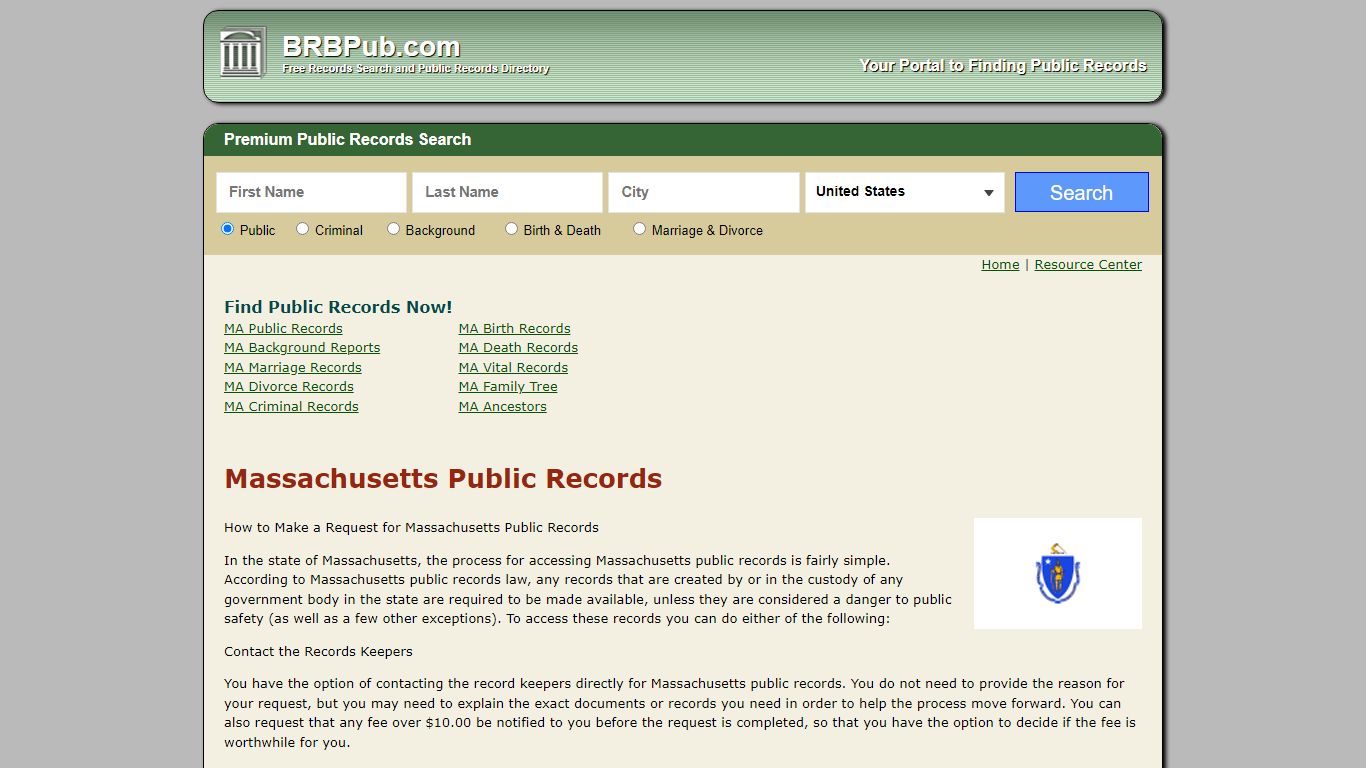 Free Massachusetts Public Records | Search Criminal and Civil Court ...